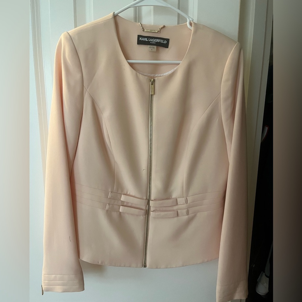 Karl Lagerfeld Women's Blush Pink Blazer